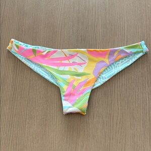 Billabong Dreamland Tropical Bikini Bottom Reversible Size Small